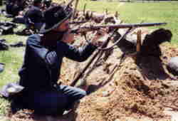 In the trenches of Saturday's battle at Pleasant Hill